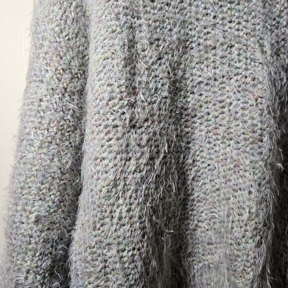 Joie Markita Fuzzy Funnel Neck Balloon Sleeve Pastel Colored Sweater SZ Small - Picture 2 of 8